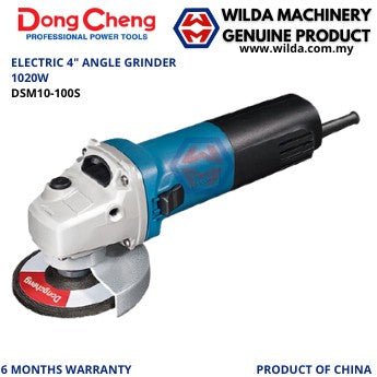 1020W 4" Angle Grinder DongCheng DSM10-100S WILDA MACHINERY