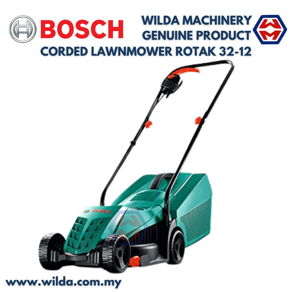 BOSCH Corded Lawnmower Rotak 32-12 - 06008A6078 WILDA MACHINERY
