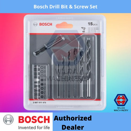 Bosch Drill Bit & Screw Set WILDA MACHINERY
