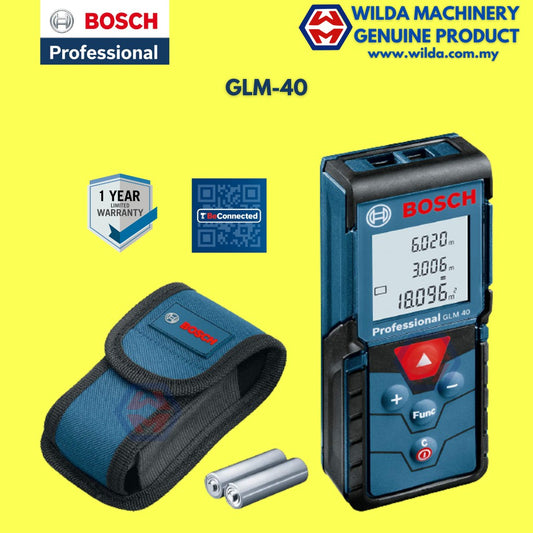 BOSCH GLM 40 Laser rangefinder - 06010729K0 WILDA MACHINER