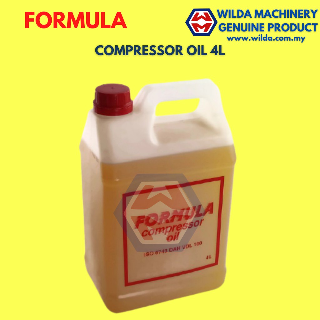 MINYAK FORMULA AIR COMPRESSOR for SWAN RECIPROCATING AIR COMPRESSOR | JENTERA WILDA