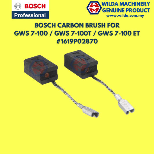 BOSCH CARBON BRUSH FOR GWS 7-100 / GWS 7-100T / GWS 7-100 ET #1619P02870 | WILDA MACHINERY