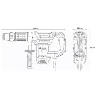 BOSCH GSH 500 Gen II Professional Demolition Hammer Breaker with Hex - 06113386L0 WILDA MACHINERY