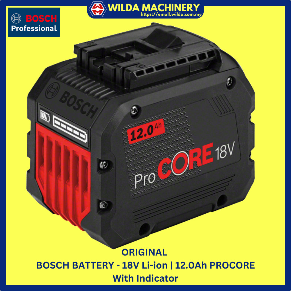 ORIGINAL | GENUINE - BOSCH BATTERY 12V, 18V - WITH WARRANTY
