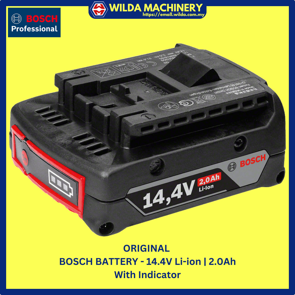 ORIGINAL | GENUINE - BOSCH BATTERY 12V, 18V - WITH WARRANTY