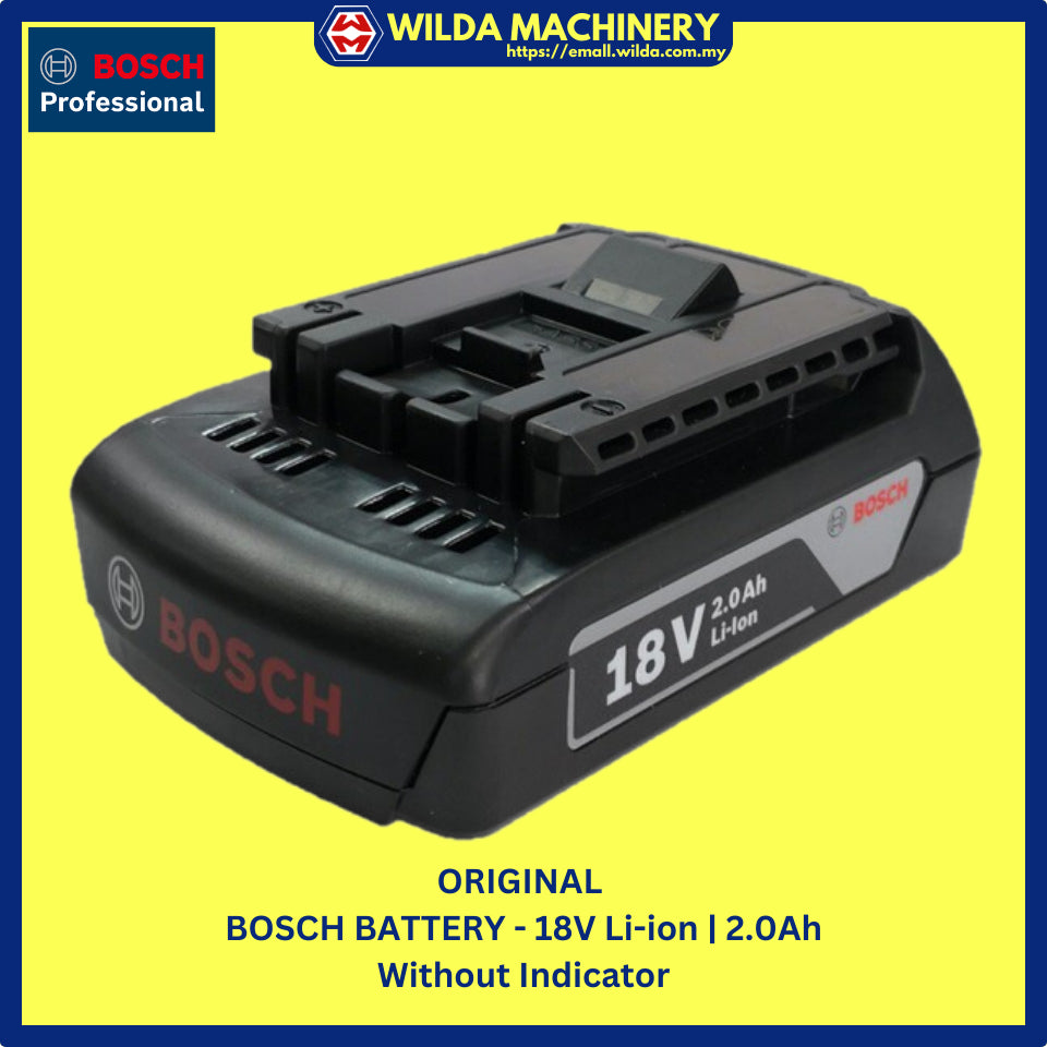 ORIGINAL | GENUINE - BOSCH BATTERY 12V, 18V - WITH WARRANTY