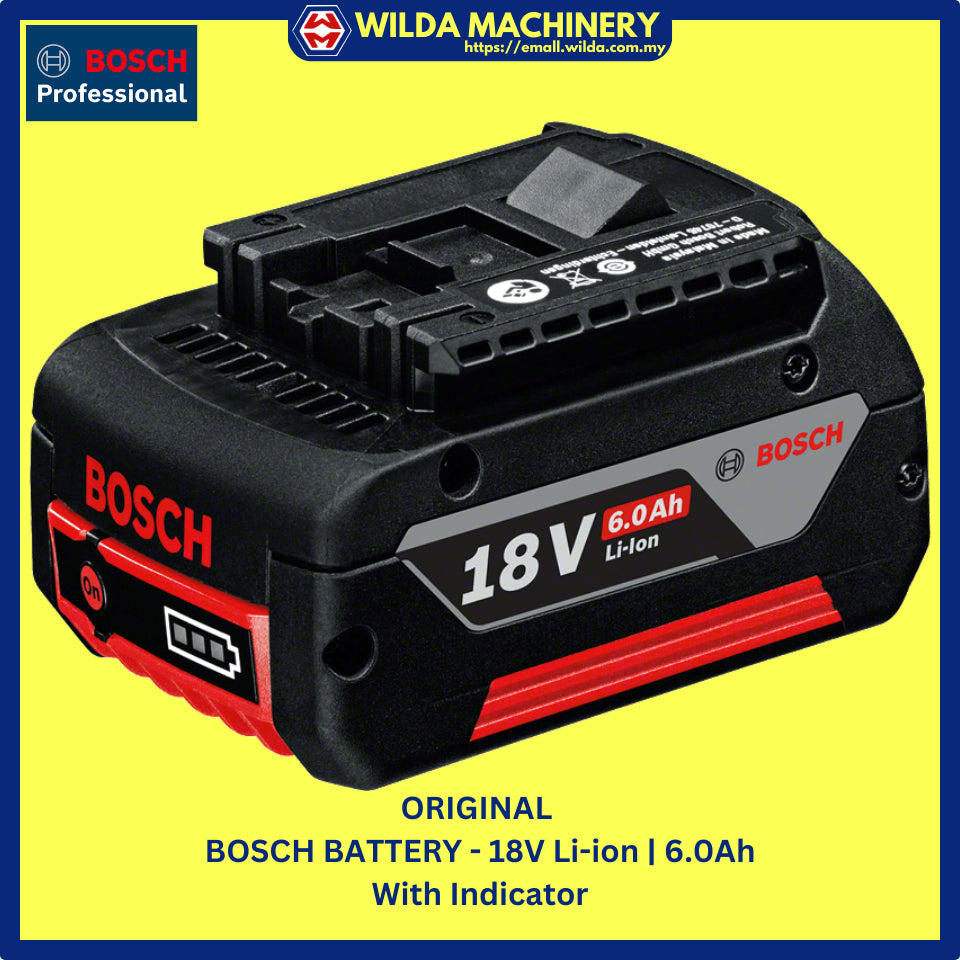 ORIGINAL | GENUINE - BOSCH BATTERY 12V, 18V - WITH WARRANTY