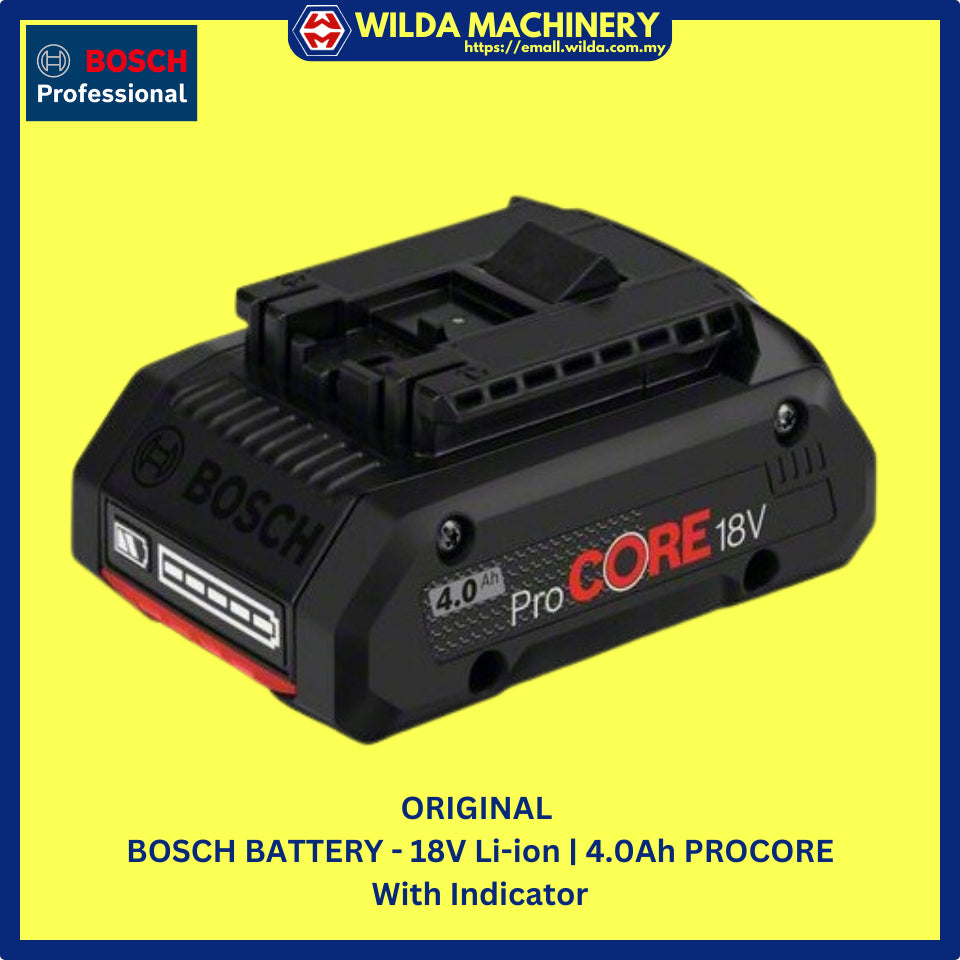 ORIGINAL | GENUINE - BOSCH BATTERY 12V, 18V - WITH WARRANTY