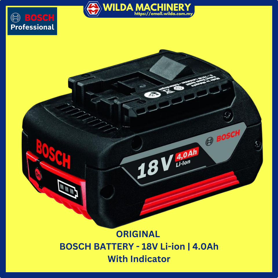 ORIGINAL | GENUINE - BOSCH BATTERY 12V, 18V - WITH WARRANTY