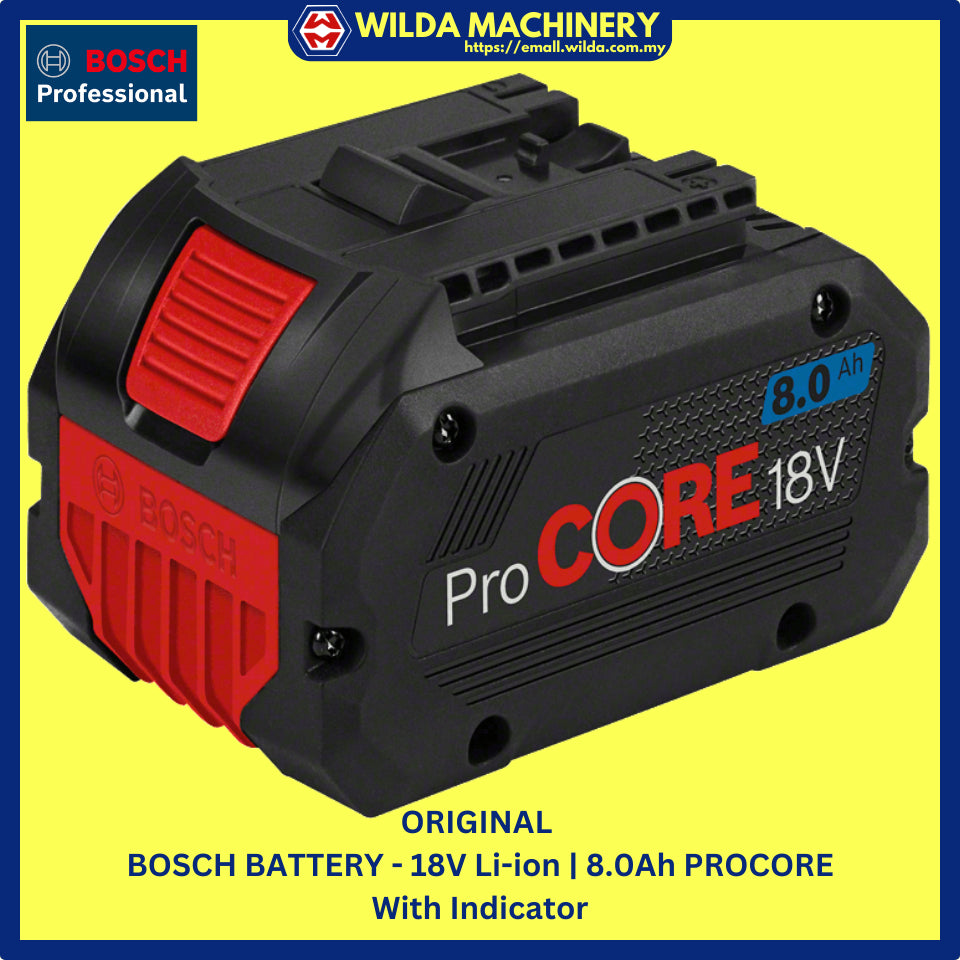 ORIGINAL | GENUINE - BOSCH BATTERY 12V, 18V - WITH WARRANTY
