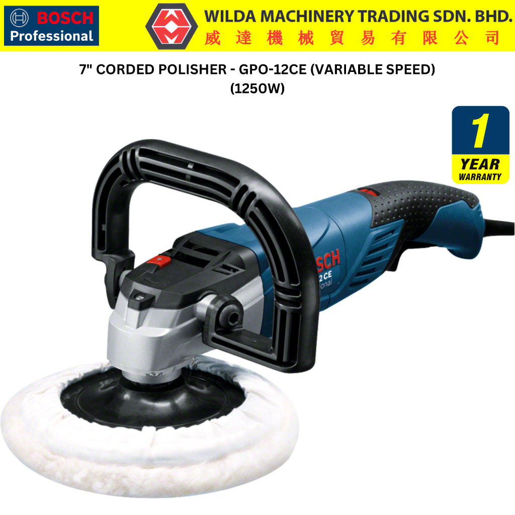 BOSCH GPO12CE GPO 12CE 1250W Professional Electric Polisher Car Polish Machine Mesin Polish Menggilap Kereta