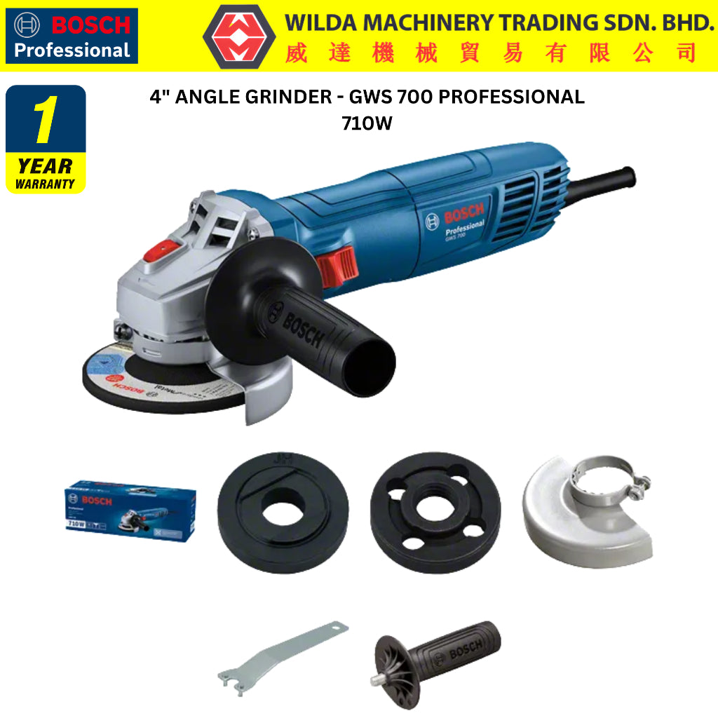 BOSCH Angle Grinder GWS700 Power Tools Woodworking Tools Machine Mesin Canai Potong Besi 06013A31L0