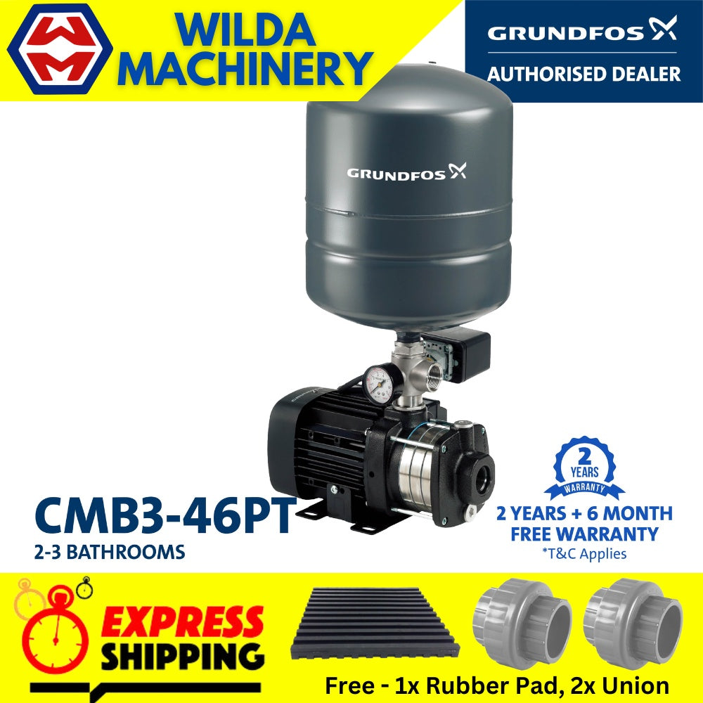 Grundfos CMB3-46 PT Home Water Pressure Booster Pump