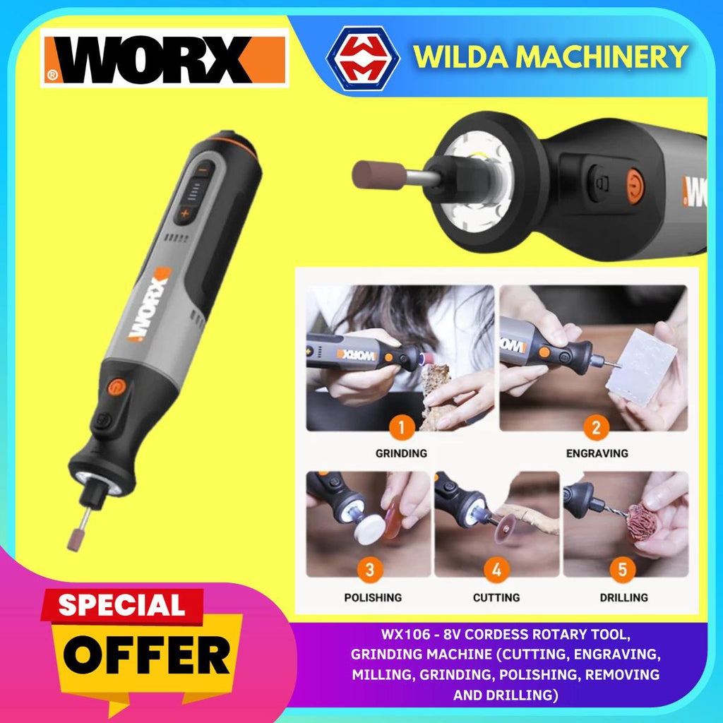 WORX WX106 8V 無線旋轉工具