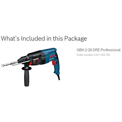 BOSCH GBH 2-26 DRE Rotary Hammer 061125376C WILDA MACHINERY
