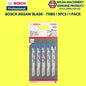 BOSCH JIGSAW BLADE FOR WOOD OR METAL(CARD)~T101AO WOOD,T118A METAL,T118B METAL,T144D WOOD,T244D WOOD,T308B