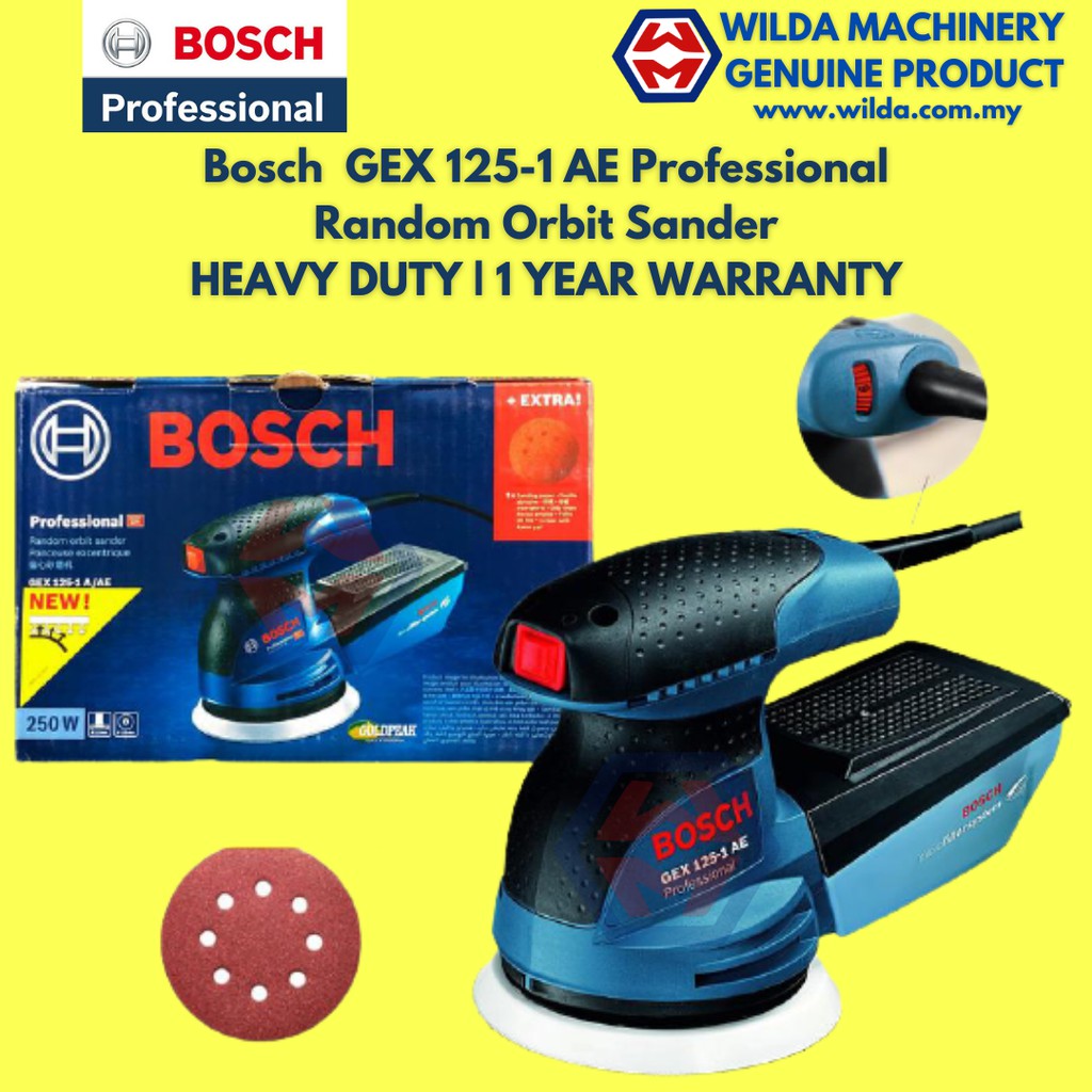 BOSCH GEX125-1A / GEX 125-1 A Professional Eccentric Sander 250w 06013870L0