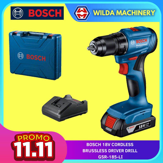 Bosch GSR185-LI Cordless Drill/Driver SOLO or Battery Charger Set WILDA MACHINERY