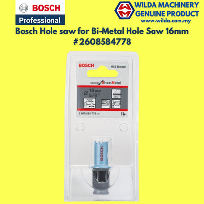 Bosch Hole saw for Bi-Metal Hole Saw 16mm 2608584778 / 19mm 2608584780