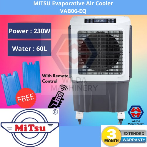 MITSU Evaporative Air Cooler | 230W 60L | VAB06-EQ | Free 2 Ice Pack WILDA MACHINERY
