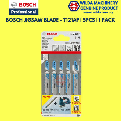 BOSCH JIGSAW BLADE FOR WOOD OR METAL(CARD)~T101AO WOOD,T118A METAL,T118B METAL,T144D WOOD,T244D WOOD,T308B