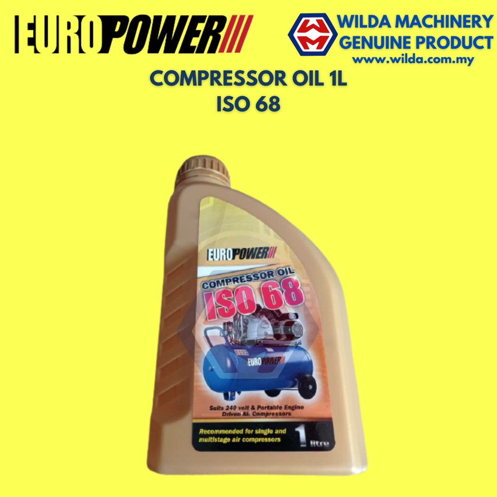 Eurox Europower Compressor Oil ISO 68 (1000ml)  | WILDA MACHINERY