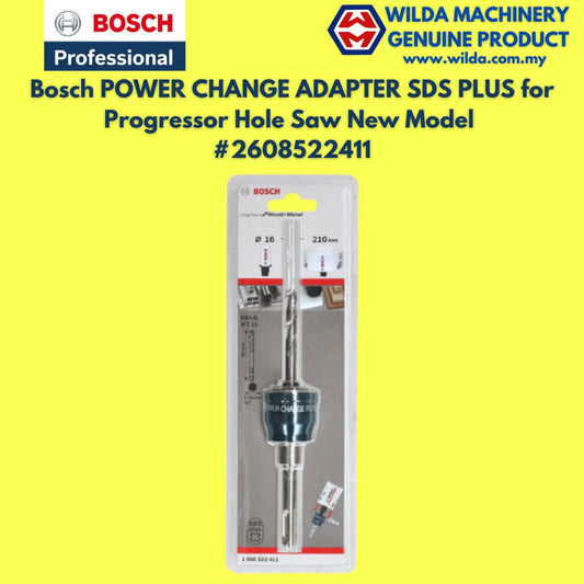 Bosch POWER CHANGE ADAPTER SDS PLUS for Progressor Hole Saw New Model #2608522411