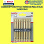 BOSCH Gold Magnetic Screwdriver Bits PH2-110mm - 2608521043 (PACK) | Wilda Machinery
