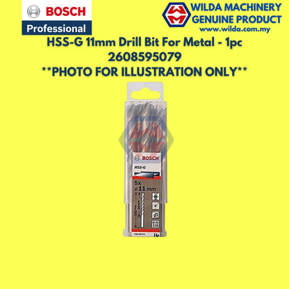 BOSCH HSS-G 6.4mm - 12mm Metal Drill Bit For Alloyed and Unalloyed Steel / Mata Tebuk Besi | WILDA MACHINERY