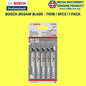 BOSCH JIGSAW BLADE FOR WOOD OR METAL(CARD)~T101AO WOOD,T118A METAL,T118B METAL,T144D WOOD,T244D WOOD,T308B