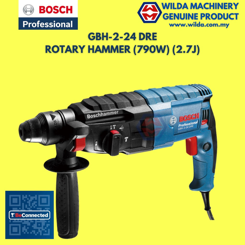 BOSCH GBH 2-24 DRE Rotary Hammer with SDS-plus (HD) - 06112721L0 WILDA MACHINERY