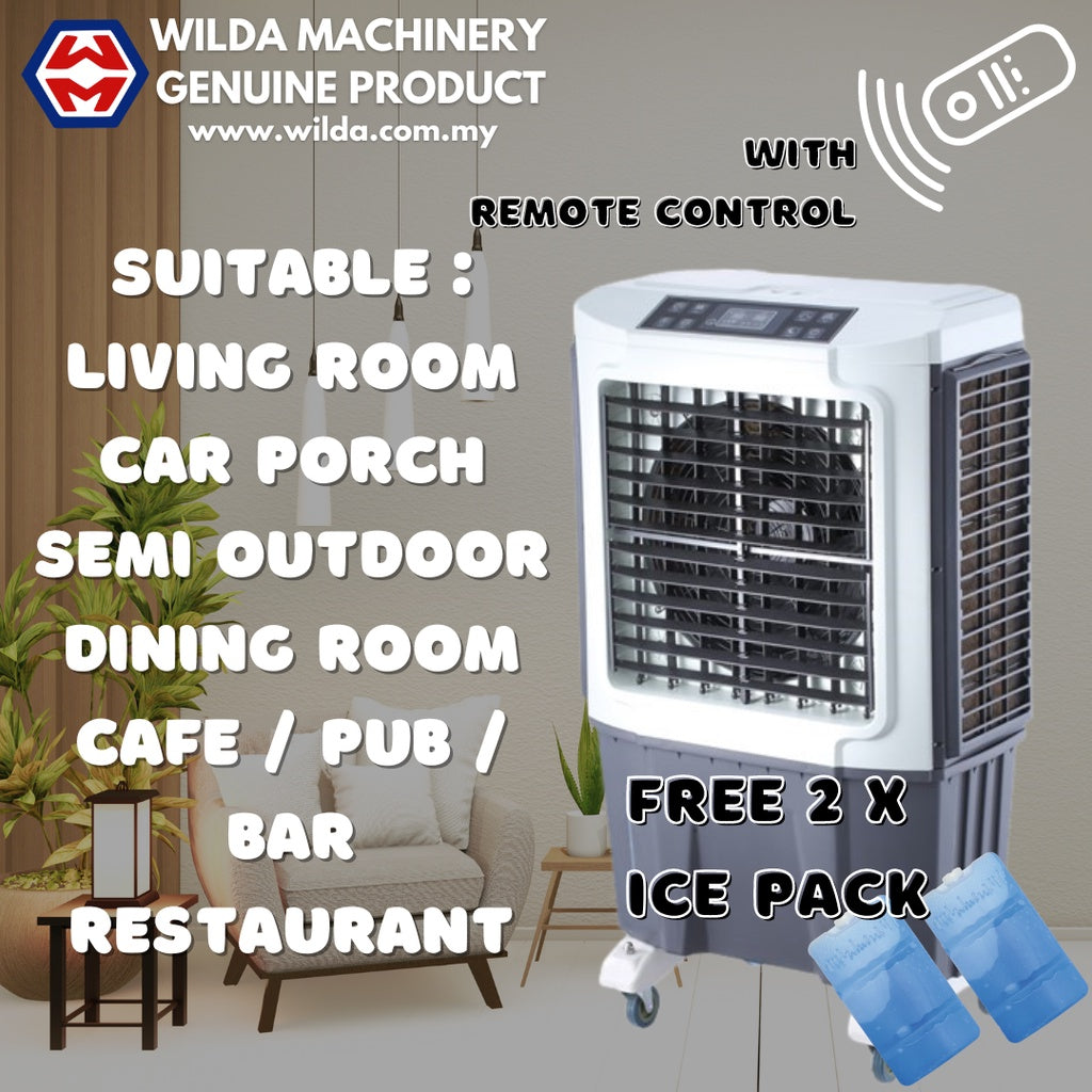 [Ready stock] MITSU 45L | 60L | 100L | 150L Air Cooler 3 Speed Adjustable Remote Control Portable Air Conditioner 冷風扇