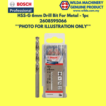 BOSCH HSS-G 2mm - 6mm Metal Drill Bit For Alloyed and Unalloyed Steel / Mata Tebuk Besi | WILDA MACHINERY