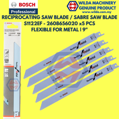 Bosch Sabre Saw Blade | S1122EF | S1122BF |  For Metal |  2608656020 | 2608656019 | WILDA MACHINERY