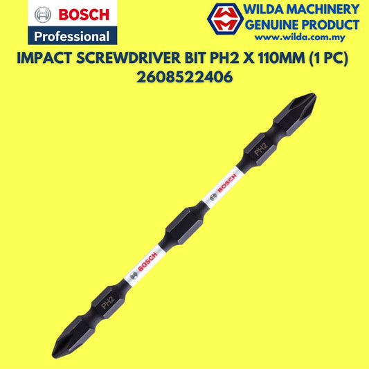 Bosch 2608522406 1p PH2-110mm + Impact Bosch Magnetised Screwdriver Bit