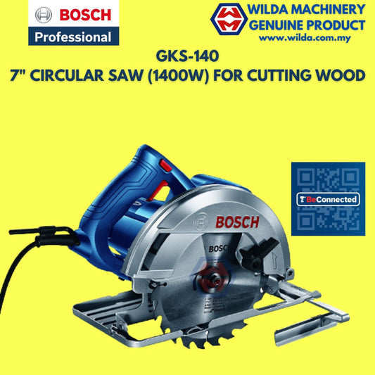 BOSCH GKS 140 1400W 7''1/4 PROFESIONAL HAND-HELD CIRCULAR SAW | WILDA MACHINERY