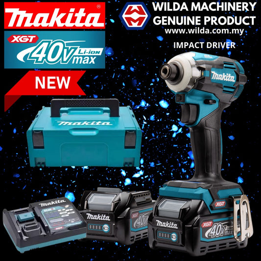 MAKITA DF001GD201 40V CORDLESS BRUSHLESS DRIVER DRILL (13MM 650-2600RPM 125NM C/W 2X 2.5AH BATTERY & 1X FAST CHARGER)