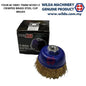FOUR M - BFM10001 CRIMPED/TWISTED BRASS STEEL & STAINLESS STEEL CUP BRUSH