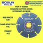 BOSUN F1GP 4" 105MM DIAMOND CUTTING WHEEL ECONOMIC 經濟實惠版 | WILDA MACHINERY