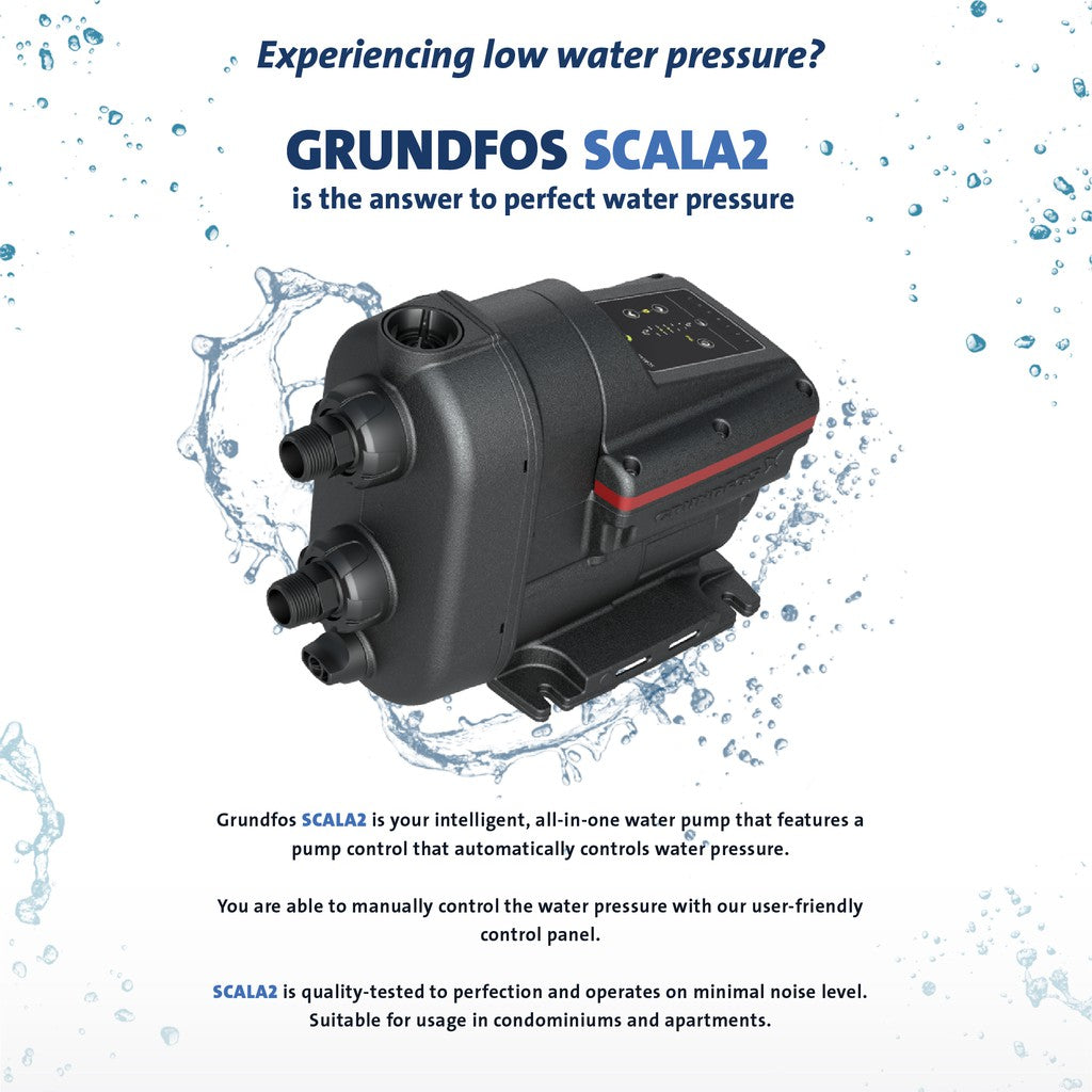 Grundfos SCALA2 3-45 Home Water Pressure Booster Pump