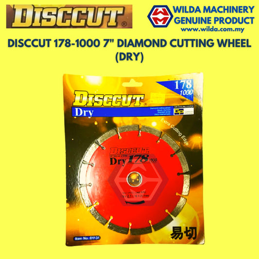 🔥SPECIAL OFFER🔥 DISCCUT DIAMOND CUTTING WHEEL (DRY) 7”-178MM