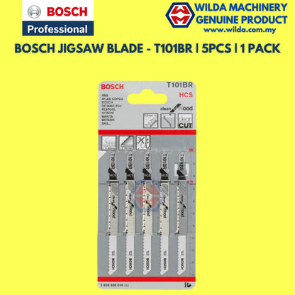 BOSCH JIGSAW BLADE FOR WOOD OR METAL(CARD)~T101AO WOOD,T118A METAL,T118B METAL,T144D WOOD,T244D WOOD,T308B