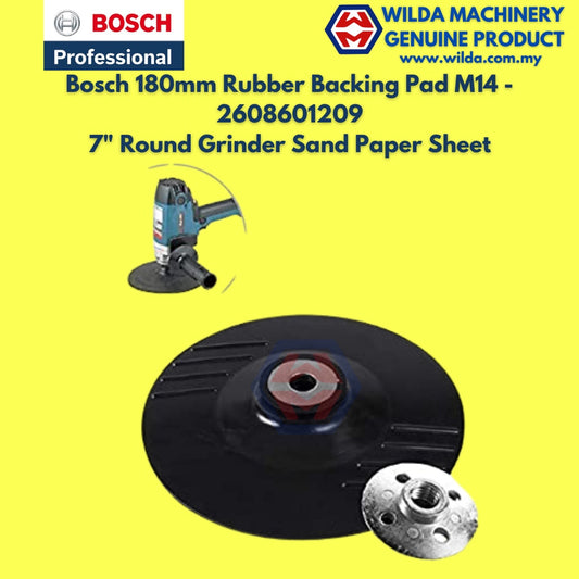 Bosch 180mm Rubber Backing Pad M14 - 2608601209