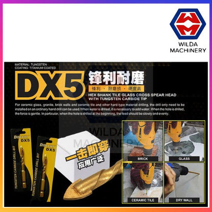 DISCCUT 1 PC 6mm Mata Gerudi Serbaguna DX5 | Mata Gerudi Tungsten Carbide WILDA MACHINERY