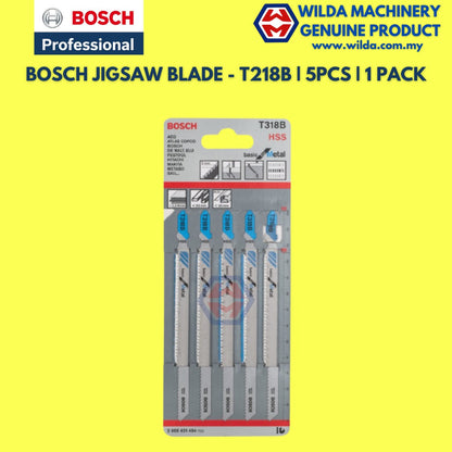 BOSCH JIGSAW BLADE FOR WOOD OR METAL(CARD)~T101AO WOOD,T118A METAL,T118B METAL,T144D WOOD,T244D WOOD,T308B