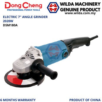 2020W 180mm 7" Angle Grinder DongCheng DSM180A WILDA MACHINERY