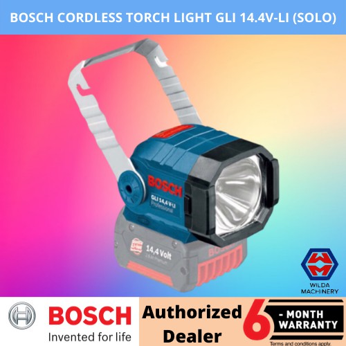 BOSCH CORDLESS TORCH LIGHT GLI 14.4V-LI (SOLO) WILDA MACHINERY