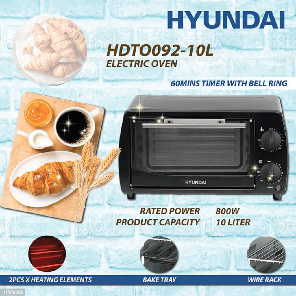 (Korea) Hyundai 6IN1 Electric Microwave Oven Baking Toaster | 10 & 30L | HDTO302-30L & HDTO092-10L | 1 Year Warranty