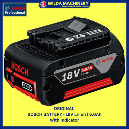 ORIGINAL | GENUINE - BOSCH BATTERY 12V, 18V - WITH WARRANTY