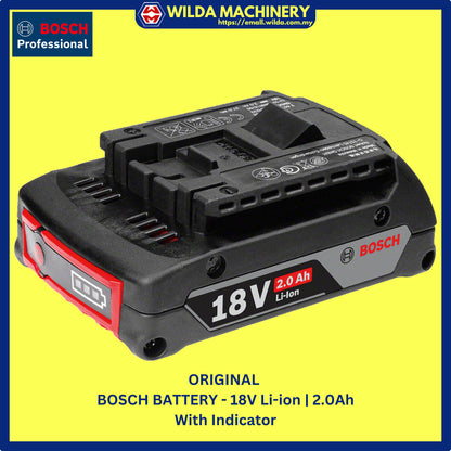 ORIGINAL | GENUINE - BOSCH BATTERY 12V, 18V - WITH WARRANTY
